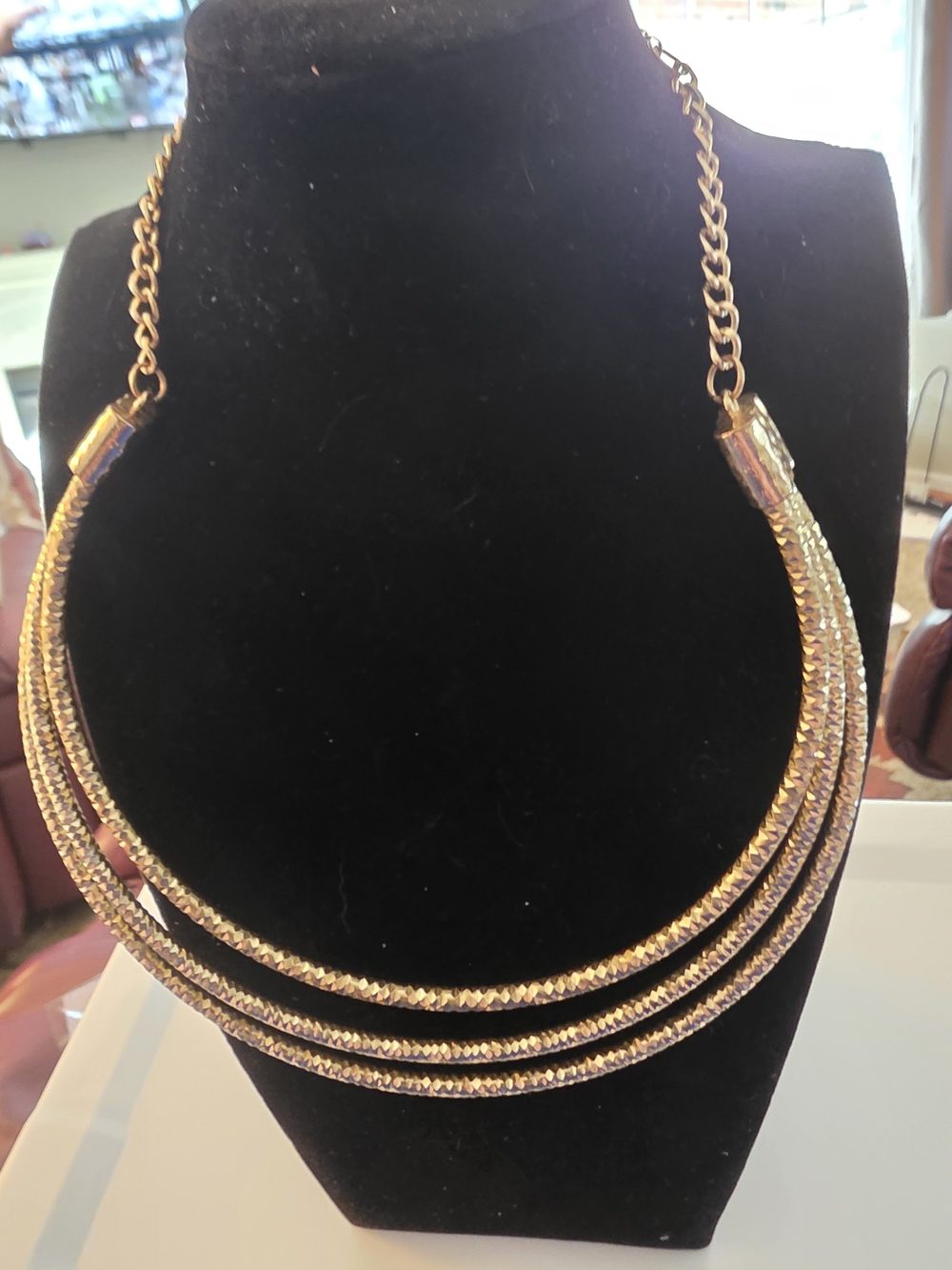 Gold Multi-Strand Statement Necklace - Women Jewelry